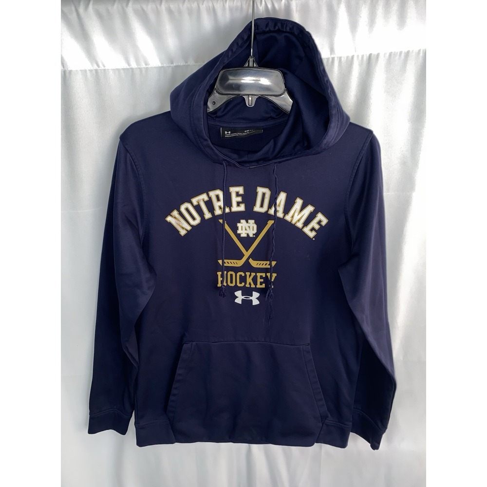 Under Armour Notre Dame Fighting Irish Hockey Hoodie Hooded Sweatshirt Small